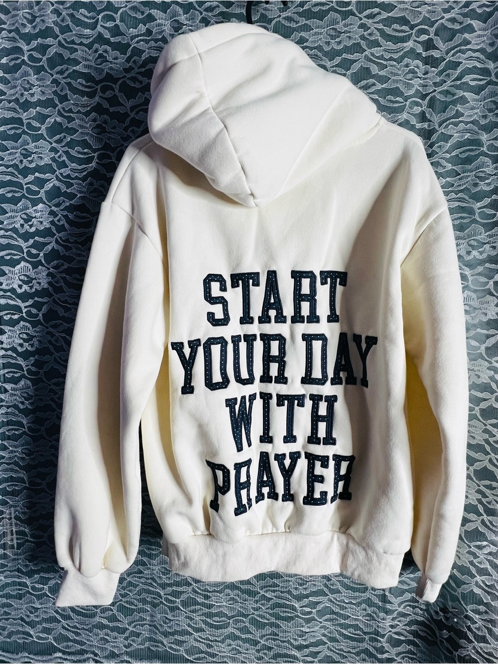 Altar’d State Start Your Day With Prayer Christian Hoodie Oversized Womens small